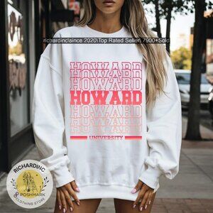 Howard University College Bison Fan Apparel shirt sweatshirt
